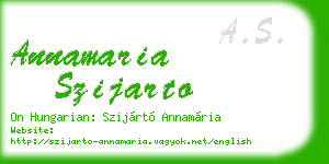 annamaria szijarto business card